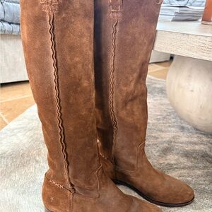 Frye Tan Suede Boots